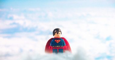 Lego Superman On Clouds